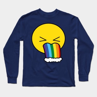 Puke Rainbow - Emoji Long Sleeve T-Shirt